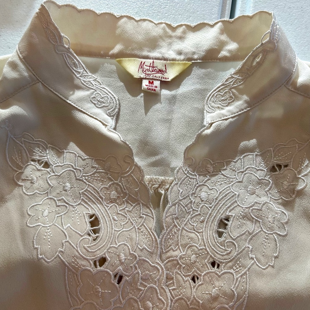Embroidered blouse by Myrtlewood of California